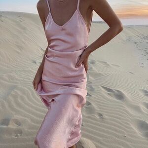 Araminta James - Georgina Slip Dress in Blush Pink